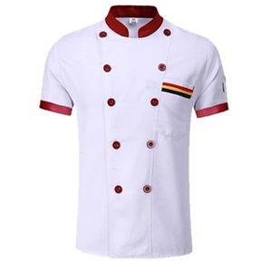 Meilleur prix Barbecue Restaurant Boulangerie Vêtements de travail Respirant <span class=keywords><strong>Chef</strong></span> Vêtements de travail à manches courtes Uniforme de <span class=keywords><strong>chef</strong></span> - Product Image 6