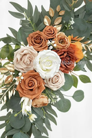 Lot de 2 guirlandes de fleurs artificielles pour panneaux de bienvenue de mariage, décorations florales, fleurs pour arche de mariage pour cérémonie de mariage