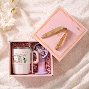 Private Label Corporate Gift Set with <b>Mug</b> Fan and Home Textile, Employee Appreciation Gift Box Supplier - Product Image 3