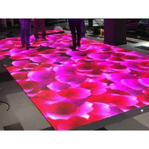 P1.9 P2.9 P3.9 panel tampilan lantai Led tari Led pernikahan klub malam warna penuh layar Led ubin lantai interaktif P2.9 P3.9