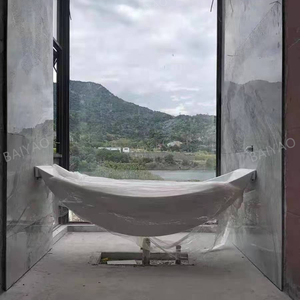 Bañera Flotante Moderna <span class=keywords><strong>de</strong></span> Acrílico <span class=keywords><strong>de</strong></span> Color Blanco, Bañera Independiente, <span class=keywords><strong>Hamaca</strong></span> Interior, Spa, Bañera <span class=keywords><strong>de</strong></span> Hidromasaje para 1 Persona - Product Image 5