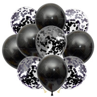 12 "transparent Latex Rose Or Papier Ballon Or Rose Rouge Confettis Paillettes Ballon Décoration De Fête D'anniversaire