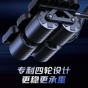 ล้อบริหารหน้าท้องพร้อมที่รองรับข้อศอกแปดจุด ระบบเด้งกลับอัตโนมัติ เชื่อมต่อแอปพลิเคชัน อุปกรณ์ออกกำลังกายสำหรับใช้ในบ้าน สำนักงาน และกลางแจ้ง - Product Image 2