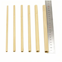 Paille de bambou durable Paille en fibre de bambou réutilisable biodégradable Paille personnalisée avec logo