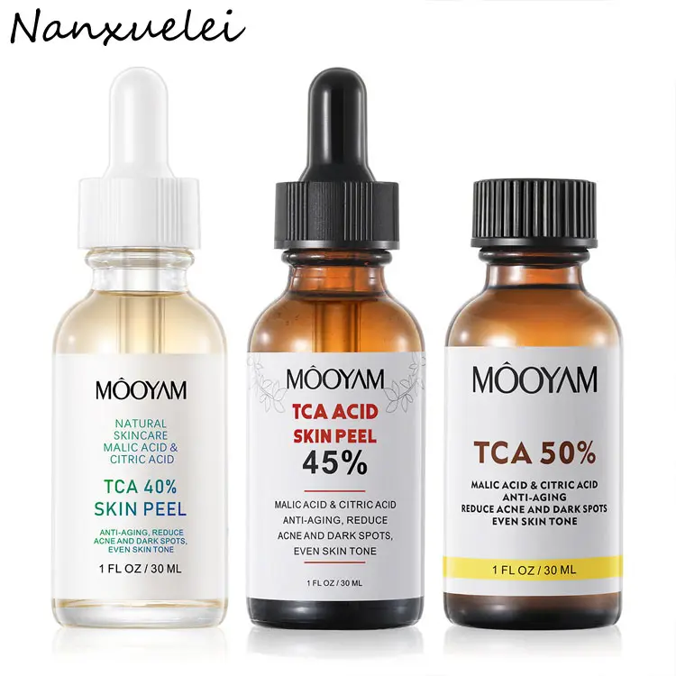 Großhandel Face Peel Serum 40% 45% 50% TCA Acid Skin Peeling Tca Serum Veganes Gesichts serum