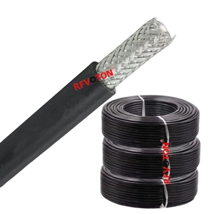 CCA BC doble blindaje PVC interior PE chaqueta exterior baja pérdida RG8 U <span class=keywords><strong>Cable</strong></span> coaxial alimentador coaxial equivalente ultraflexible - Product Image 1