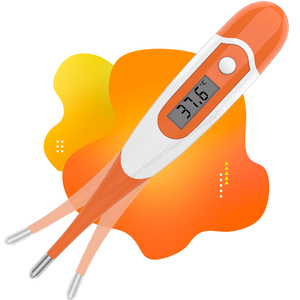 Thermomètres médicaux numériques <span class=keywords><strong>électronique</strong></span>s flexibles, étanches, de qualité supérieure, lecture en 10 secondes, pour la bouche, les aisselles, le rectum, la fièvre corporelle - Product Image 1