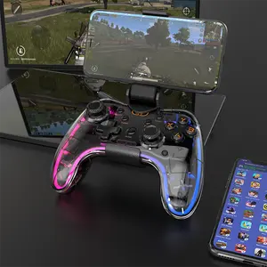 באיכות גבוהה ניאון RGB Gamepad משחק קונסולת ps4 משחק בקר אלחוטי ג 'ויסטיק פרו בקר מחשב נייד משחקי בקר