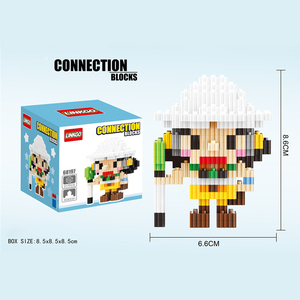 Mini particella Micro diamante blocco di costruzione cartone animato <span class=keywords><strong>Anime</strong></span> pezzo Luffy Chopper Design bambola decorazione creativa blocco di costruzione giocattoli - Product Image 5