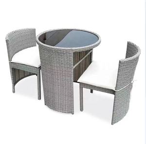 <span class=keywords><strong>Al</strong></span> L Thời Tiết Ngoài Trời Patio Mây Bàn Và Ghế Tiết Kiệm Không Gian Mây Bistro Bộ Bàn Và Ghế - Product Image 3