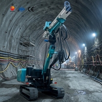 Foreuse DTH mobile à moteur diesel haute productivité pour le soutien de tunnels, le drainage et l'ancrage de trous