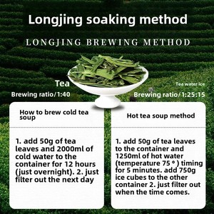 Yanyu Longjing Awakening Spring Mountain Tienda de té verde Leche fresca especial Té de limón Qingtuan Bean Fragancia Ingredientes a granel - Product Image 4