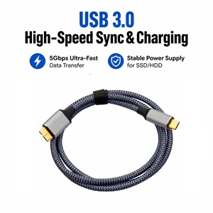 <span class=keywords><strong>Cable</strong></span> USB 3.0 Tipo C a Micro USB, 5Gbps, Alta Velocidad, <span class=keywords><strong>Cable</strong></span> para <span class=keywords><strong>Disco</strong></span> <span class=keywords><strong>Duro</strong></span> <span class=keywords><strong>Externo</strong></span>, Compatible con Seagate, WD, <span class=keywords><strong>Samsung</strong></span>, Laptop, Teléfono, <span class=keywords><strong>Cable</strong></span> de Datos Trenzado - Product Image 5
