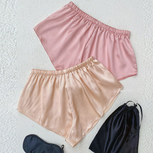 DEEPLOVE-pantalones cortos finos con cordones para <span class=keywords><strong>mujer</strong></span>, de seda suave, antideslumbrantes, de seguridad, para el hogar, Verano - Product Image 2