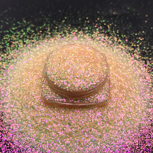 Purpurina de poliéster para Navidad, cosmético de colores pastel, <span class=keywords><strong>naranja</strong></span>, brillante, súper fino, a la moda - Product Image 3