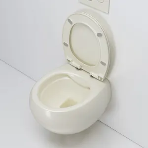 Fix in Wall Concealed Tank for Wall Hung Water Closet Bathroom Toilet in Beige Color