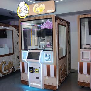 เครื่องจำหน่ายกาแฟอัตโนมัติอัจฉริยะ Iplaysmart พร้อมหน้าจอสัมผัสขนาด 22 นิ้ว หุ่นยนต์ขายสินค้าอัตโนมัติ แขนหุ่นยนต์ทำความสะอาดอัตโนมัติ ระบบคลาวด์ - Product Image 1