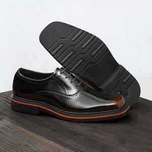 Zapatos de Hombre de Cuero Genuino, Estilo Británico Retro, Impermeables, Transpirables, con Estampado de Leopardo, de Calidad Ejecutiva - Product Image 4