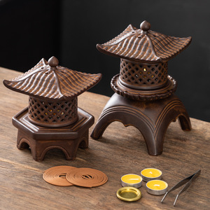 Quemador de aceite esencial multifuncional con diseño hueco de <span class=keywords><strong>la</strong></span> <span class=keywords><strong>Dinastía</strong></span> Han Yun, lámpara de palacio, plato para incienso y censero - Product Image 3