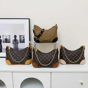 กระเป๋าถือพิมพ์ลายย้อนยุคสำหรับผู้หญิงกระเป๋าพาดลำตัวสะพายไหล่พื้นผิวเรียบพิมพ์ลายหรูหราแฟชั่นทันสมัย - Product Image 1