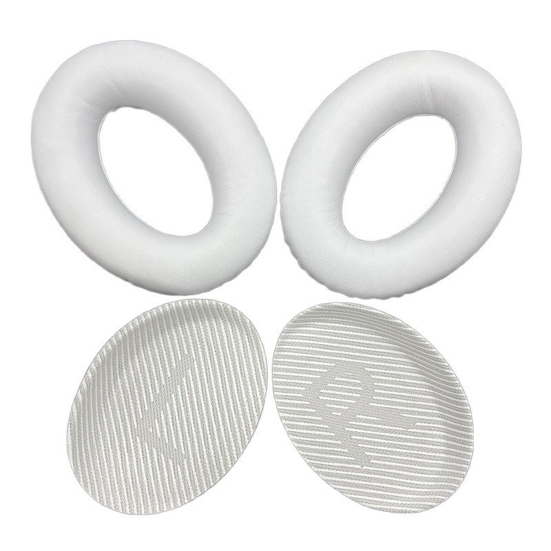 QC35 embouts d'oreille protéine de peau blanche + tampons de coton blanc QC35