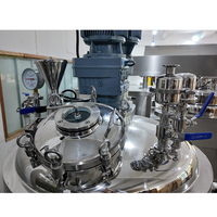 Mélangeur homogénéisateur de mayonnaise 300L, cuve de mélange d'émulsion en acier inoxydable avec agitateur pour usine de sauces industrielle
