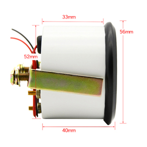 <span class=keywords><strong>2</strong></span> "52mm evrensel yakıt seviyesi göstergesi yakıt şamandıra sensörü araba metre Pointer beyaz LED ışık plastik siyah göstergeler 12V için tekne - Product Image 3