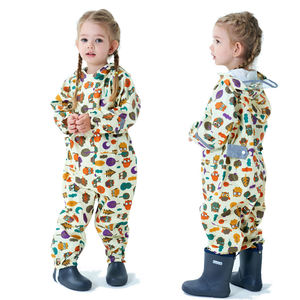 <span class=keywords><strong>Set</strong></span> di cappotti antipioggia stampati floreali in poliestere all'ingrosso per neonate ragazzi bambini che giocano all'aperto tuta antipioggia per bambini - Product Image 2
