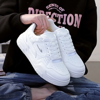 Baskets décontractées sportives pour hommes, basses, blanches, à lacets, en maille unie, haut de gamme, collection Printemps OX103