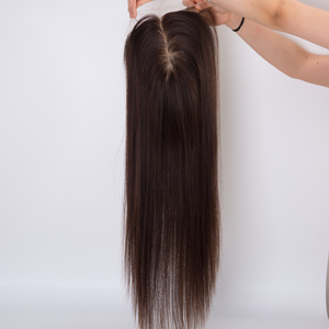 ซัพพลายเออร์ชั้นนำประจำปี 2026 ท็อปเปอร์ผมแท้คุณภาพสูง พร้อมฐานลูกไม้สวิสแบบเต็มศีรษะและแบบด้านบน พร้อมการเย็บแบบ Single Knot - Product Image 6