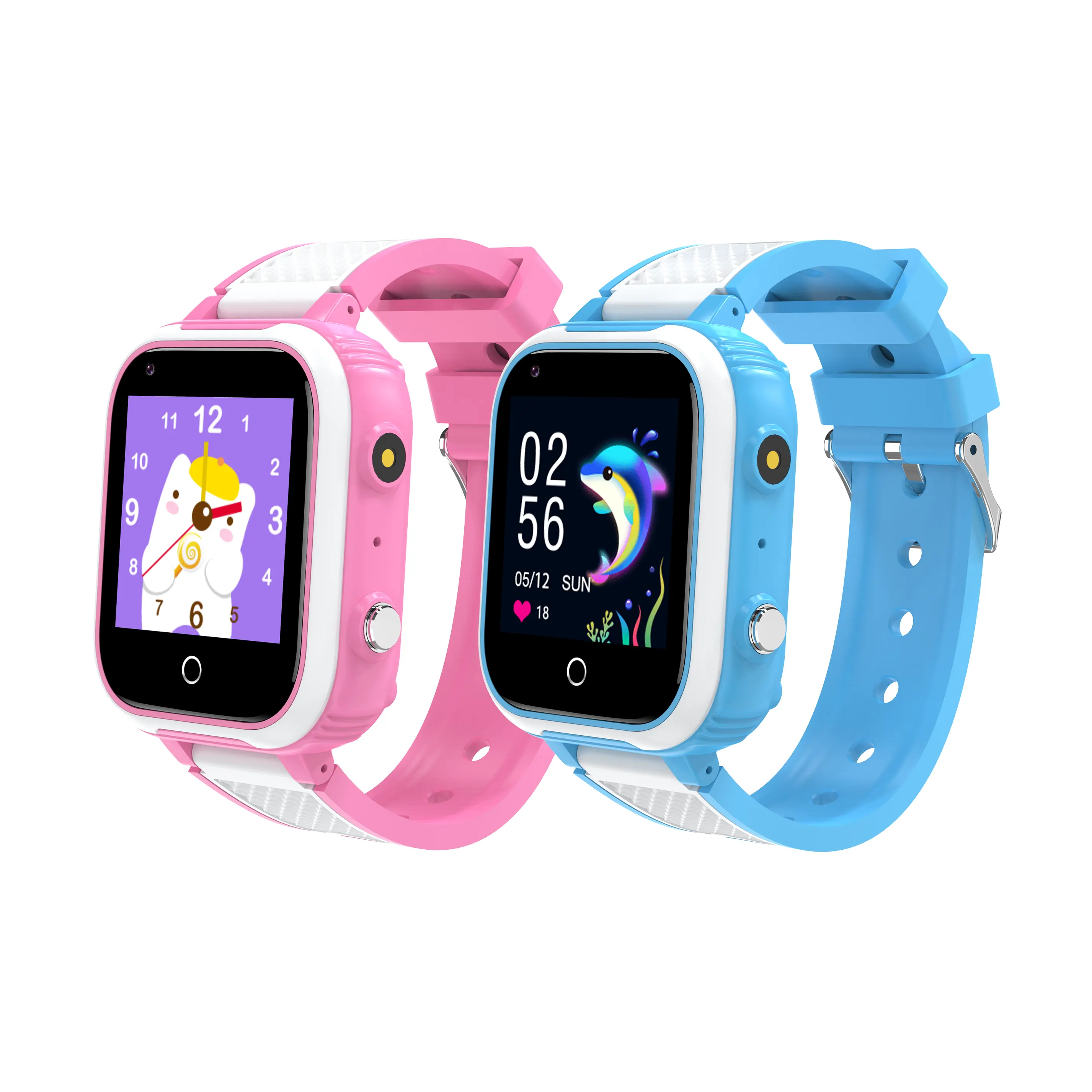 Popular Kids smart watch 4G SIM card video call Waterproof smart watch with flashlight SOS real-time location tracker children