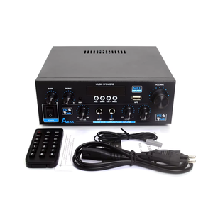 Amplificateur audio <span class=keywords><strong>HiFi</strong></span> AK55 Auto Partner, amplificateur numérique BT, RMS 70W, 70W, 2 canaux, 0 entrées, radio FM, système stéréo pour voiture et maison - Product Image 5