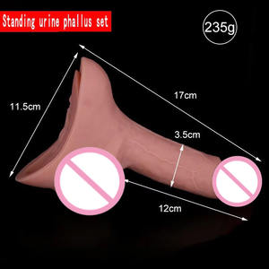 Dispositif de miction féminin portable en gros Les femmes se tiennent pour faire pipi Entonnoir en silicone avec un design en forme de pénis déguisé pour l'extérieur - Product Image 6