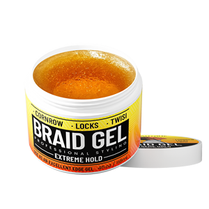 Gel de tressage vegan à tenue extrême d'arbre à thé de marque privée pour mèches de cheveux torsadés Cornrows Gel de tresse pour frisottis - Product Image 6