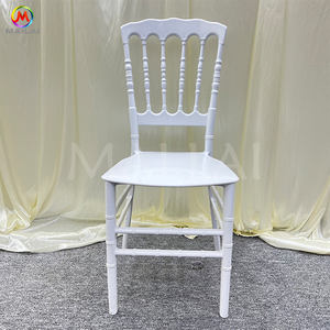PP <strong>Bamboo</strong> White Gold Plastic Napoleon <strong>Chair</strong> for Banquets Activities Outdoor Garden Dining <strong>Chairs</strong> - Product Image 2