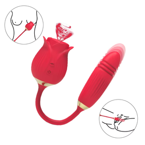 Léchage de langue à double tête et saut de rose pour oeuf vibrateur point G masturbateur à vibration orgasmique <span class=keywords><strong>féminin</strong></span> à grande échelle - Product Image 3