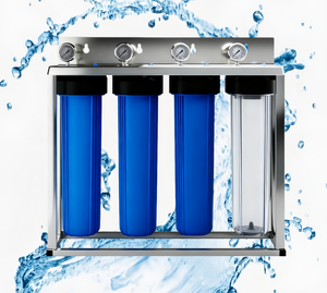 <span class=keywords><strong>Adoucisseur</strong></span> d'eau sans <span class=keywords><strong>sel</strong></span> <span class=keywords><strong>pour</strong></span> toute la maison, 4 étapes, 20 pouces, avec filtres à sédiments, métaux lourds, KDF, UDF, résine adoucissante et blocs de charbon - Product Image 3