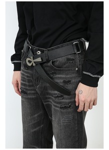 <span class=keywords><strong>Jeans</strong></span> Uomo Cargo Vintage Lavati Personalizzati Modello Svasato <span class=keywords><strong>Slim</strong></span> Fit in Denim con Toppe Effetto Vissuto - Product Image 3