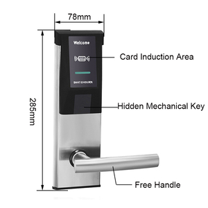 Battery Operated Free Software RFID Smart Hotel Door Lock <b>Access</b> <b>Control</b> System DSR261 Hotel Door Lock DSR261 - Product Image 2