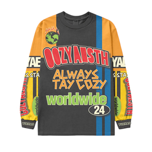 <span class=keywords><strong>T</strong></span>-<span class=keywords><strong>shirt</strong></span> da uomo personalizzata streetwear pesante con stampa grafica, vestibilità ampia e oversize, a manica lunga, stile <span class=keywords><strong>motociclista</strong></span>/ciclismo/motocross - Product Image 4