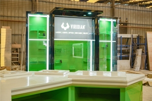 Tùy Chỉnh Triển Lãm Cửa Hàng Hiển Thị Thiết Kế Gỗ Đứng Showcase Vũ Khí Triển Lãm Thương Mại Đồ Nội Thất <span class=keywords><strong>Pop</strong></span> up Hiển Thị Giá Trang Trí Giải Pháp - Product Image 4