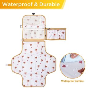 Échantillon gratuit, matelas à langer pliable réglable OEM avec oreiller, matelas à langer pour bébé avec logo - Product Image 4