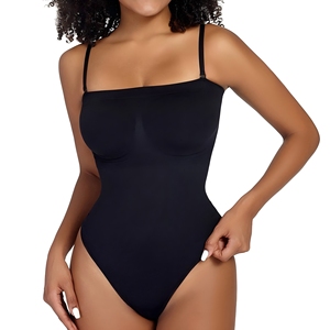 Body sculptant sexy sans couture pour femme, rehausseur de fesses, amincissant les cuisses, lissant, à entrejambe ouvert, haute élasticité - Product Image 1