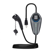 Nouvelle station de recharge portable pour véhicules électriques de 7 kW, chargeur AC de type 2, commande par application Wi-Fi, EVSE pour voiture électrique