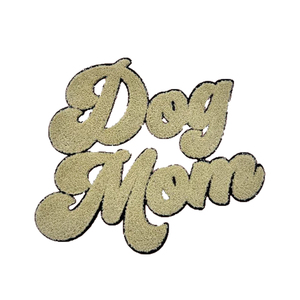 Parches Termoadhesivos Personalizados Ecológicos con Letras de Lentejuelas Brillantes de Chenilla para Mamá de Perro, Bordado Grande para Ropa (Color Personalizado) - Product Image 3