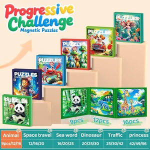 Puzzles magnétiques pour tout-petits de 3 à 5 ans, différents niveaux de difficulté, livres de puzzles magnétiques, puzzle magnétique pour enfants de 4 à 6 ans - Product Image 5