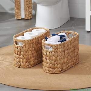Cesta de Almacenamiento Plegable de Jacinto de Agua Natural, Ecológica, con Tapa, para Guardar Ropa, Precio Económico en Vietnam - Product Image 1