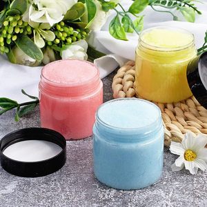 Contenedores de Plástico PET Transparentes de Boca Ancha para Almacenamiento de Alimentos al por Mayor con Tapas de Rosca Negras para Dulces, Galletas, Chocolate - Logotipo Personalizado - Product Image 6