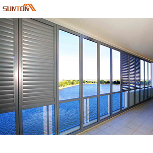 Nhà Máy Giá Tùy Chỉnh Kim Loại Nhôm Hợp Kim Màn Trập Louvered Loại Windows Nhà Khách Sạn Bên Ngoài Nhôm Điều Chỉnh Cửa Sổ Louver - Product Image 3