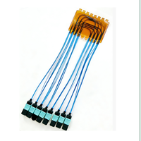 Kabel Patch Cord Fiber Optik Tanpa MTP MPO, Kabel Trunk Fiber Optik, SM OM3 OM4 8 12 24 hingga 144 Fiber Core